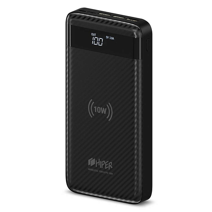 Внешний аккумулятор Hiper Wireless Power Bank SX20000 Black - рис.1