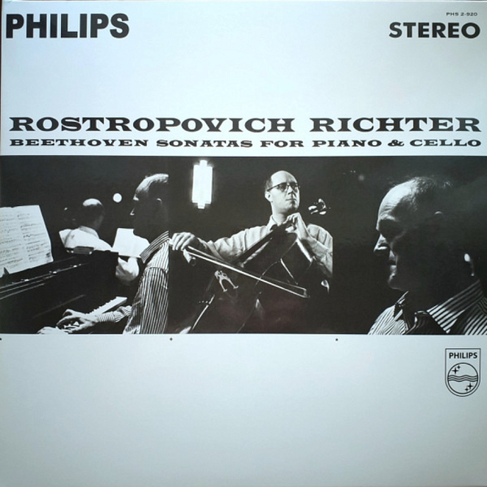 Виниловая пластинка Rostropovich, Richter, Beethoven – Sonatas For Piano and Cello - 2LP - рис.0