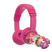 Беспроводные наушники Onanoff BuddyPhones Play Plus Rose Pink - рис.0
