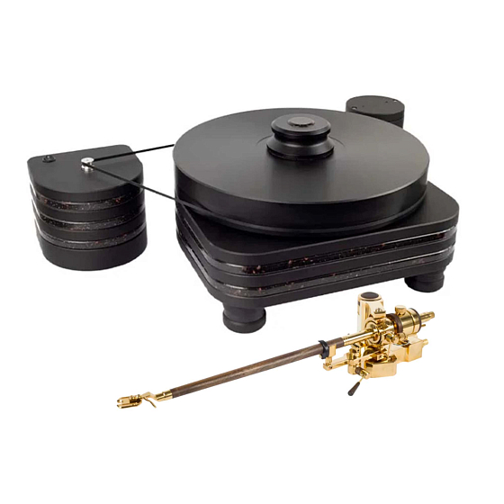 Проигрыватель винила Auris Bayadere 5 Black Hawk 24k Gold Tonearm Black/Gold - рис.0