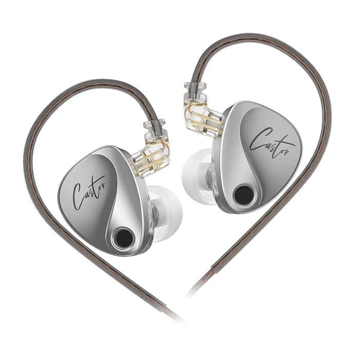 Наушники мониторные KZ Castor Harman Edition Silver - рис.0