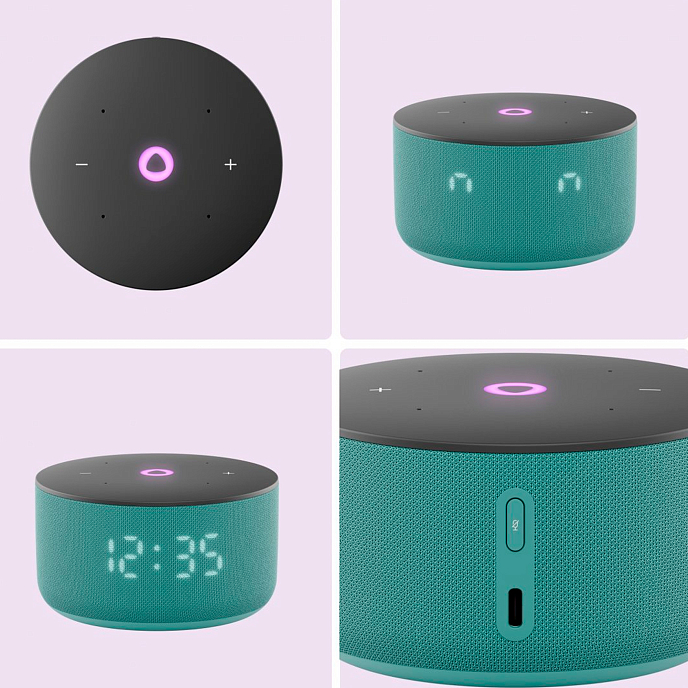 Умная колонка Яндекс Станция Мини 3 Turquoise - рис.2