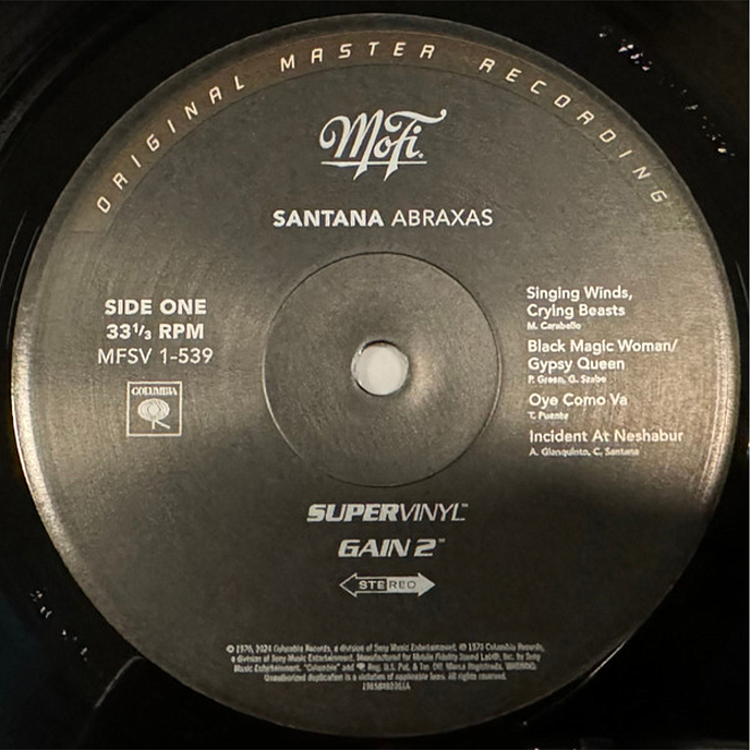 Виниловая пластинка Santana - Abraxas (MFSL) Super Vinyl LP - рис.4