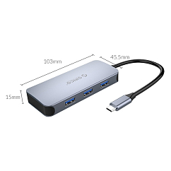 USB HUB Orico MC-U602P Grey