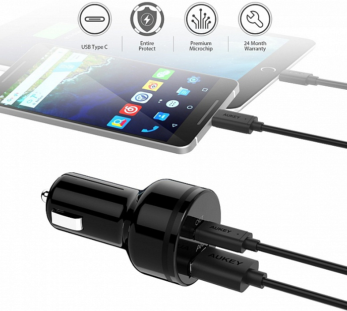 Сетевое зарядное устройство Aukey CC-Y7 USB-C Power Delivery 2.0 (CC-Y7) - рис.6