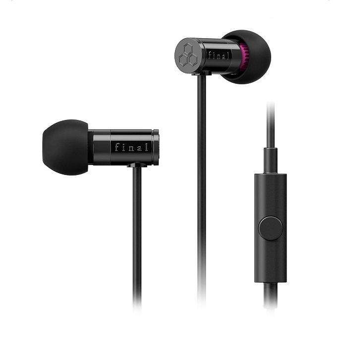 Наушники внутриканальные Final Audio E1000C with Mic Black - рис.0