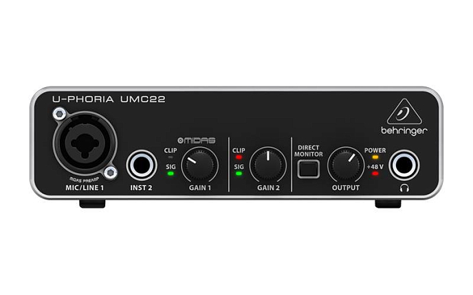 Аудиоинтерфейс BEHRINGER UMC22 - рис.0
