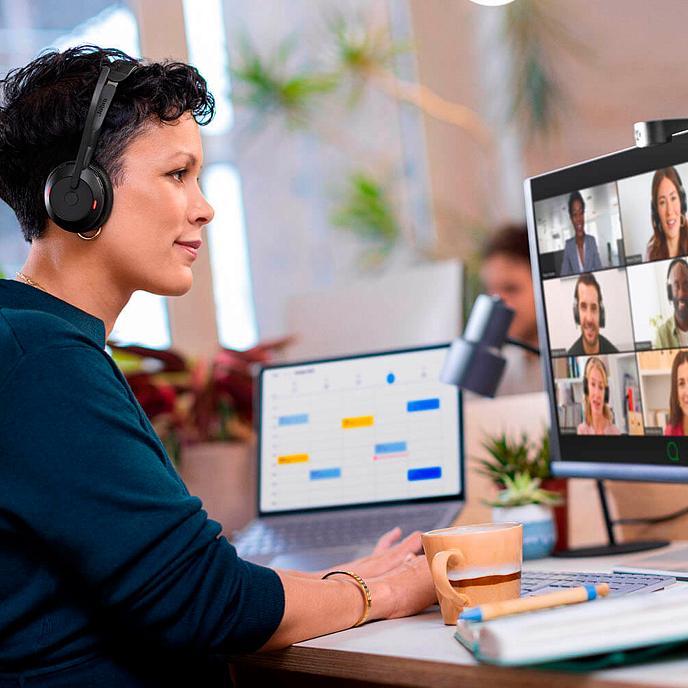 Гарнитура Jabra Evolve2 55 Link380c MS Stereo Black - рис.4