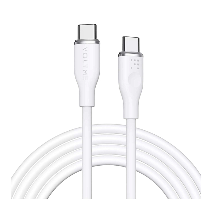 Кабель VOLTME PowerLink Moss CTC USB-C - USB-C 1.8m White - рис.0