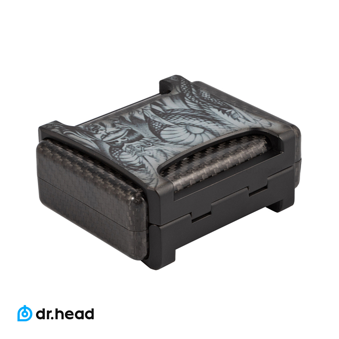 Чехол для наушников Dr.Head Carbon Grey Print IEM Case - рис.3