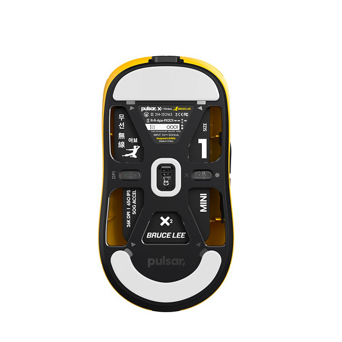 Мышь Pulsar X2 Wireless Mini Bruce Lee (LTD) Yellow - рис.4