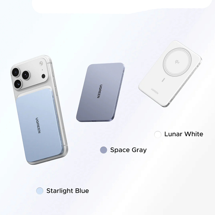 Внешний аккумулятор Ugreen PB580 MagFlow Air Ultra-Slim 5000mAh White - рис.5