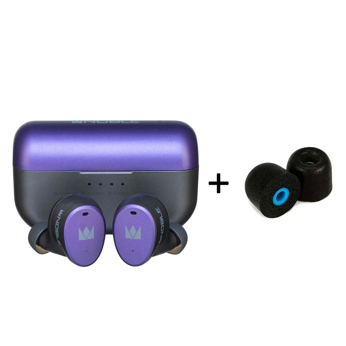 Комплект Noble Audio FoKus H-ANC Purple + Dekoni Audio Bulletz for TWS 3 Pack Sample - рис.0