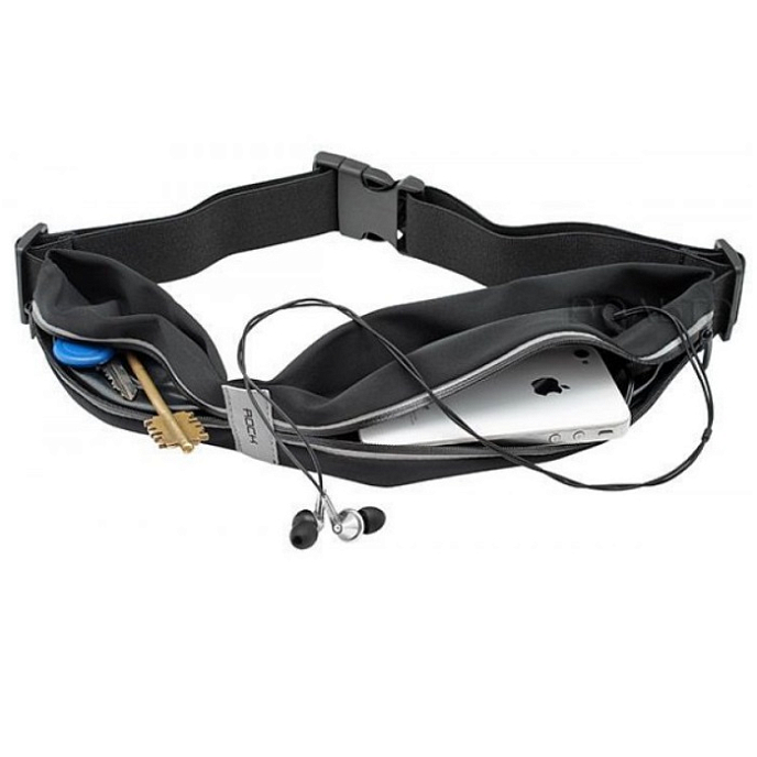 Сумка для смартфонов Rock Sports Waist Bag Black - рис.1