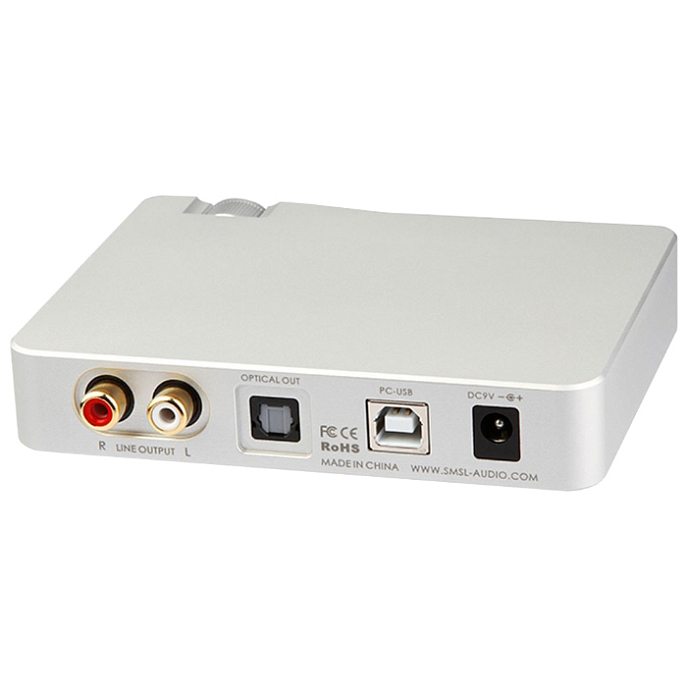 Усилитель для наушников с ЦАП SMSL V2 Silver - рис.2