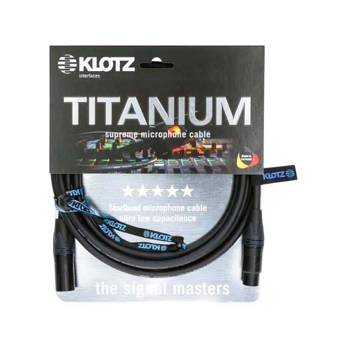 Кабель Klotz TI-M0750 Black XLR(f) - XLR(m) 3-pin 7.5m - рис.2