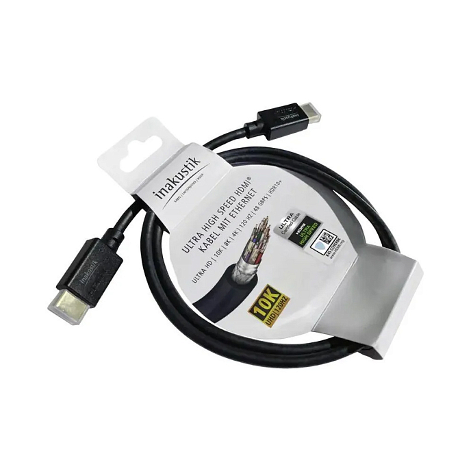 Кабель Inakustik White Line Ultra High Speed HDMI 1.5m - рис.2