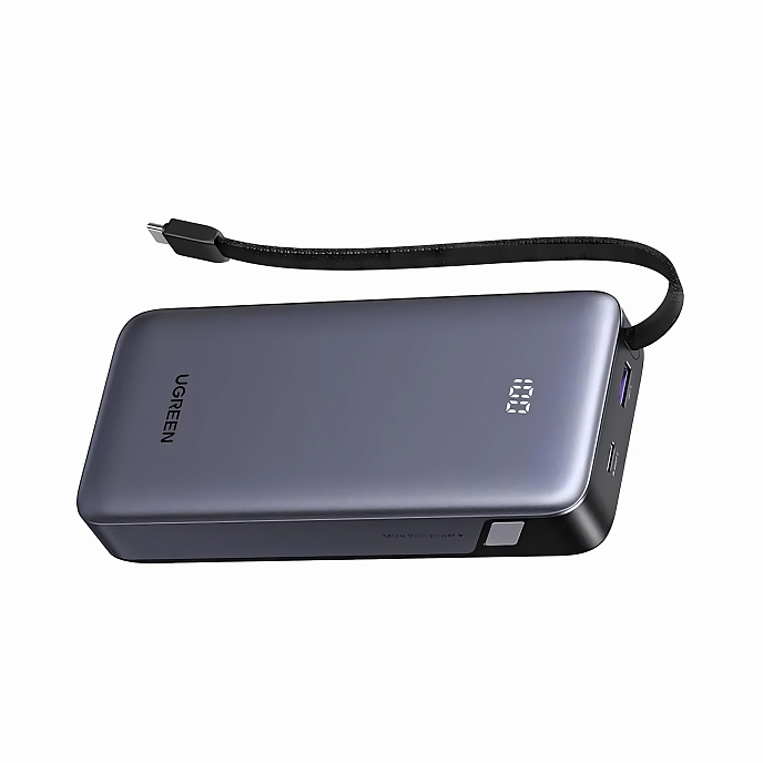 Портативный аккумулятор UGREEN PB550 67W Power Bank 20000mAh Grey Cosmos - рис.1