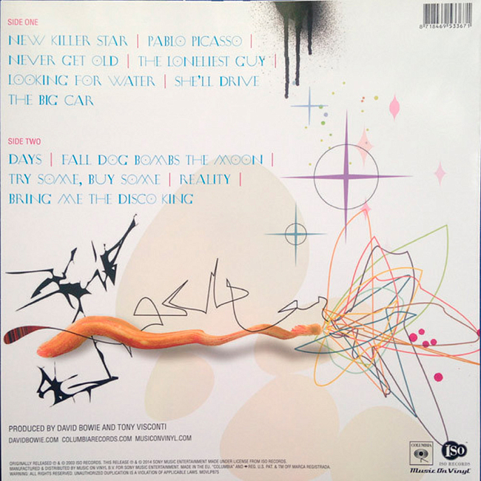 Виниловая пластинка David Bowie - Reality LP - рис.1