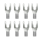 Wireworld Uni-Term Silver Spades Set of 8