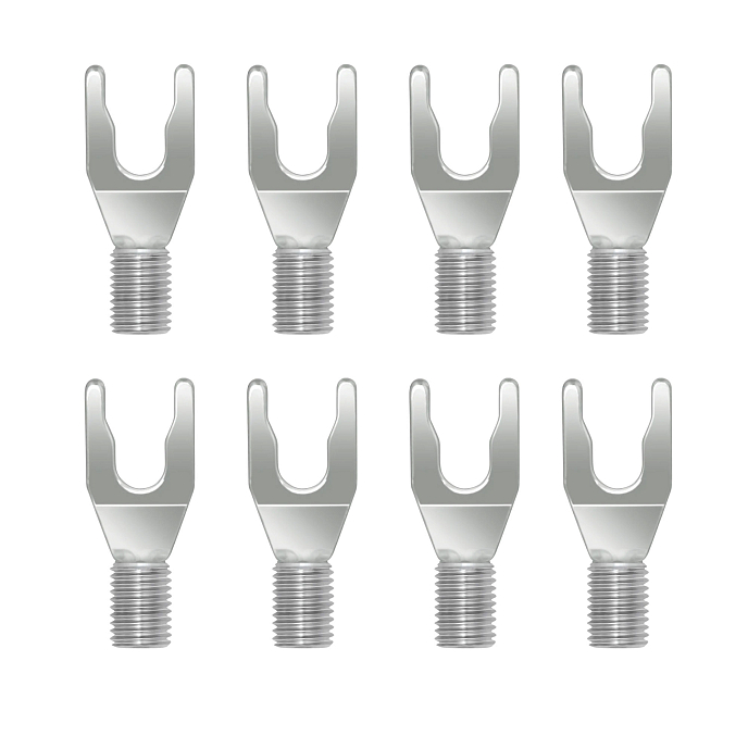 Разъём Wireworld Uni-Term Silver Spades Set of 8 - рис.0