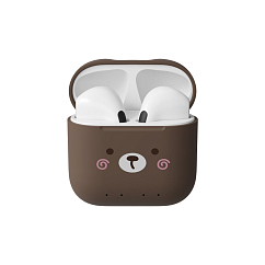 Беспроводные наушники Caweon TeddyBear Brown TWS