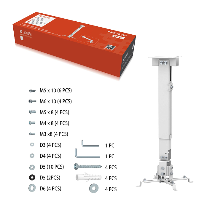 Крепление Uniteki PM2102W White - рис.11