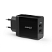 - рис.0 Сетевое зарядное устройство Anker PowerPort 2 24W Black - рис.0