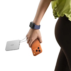 Внешний аккумулятор Ugreen PB570 MagFlow Air Ultra-Slim 10000mAh USB-C White