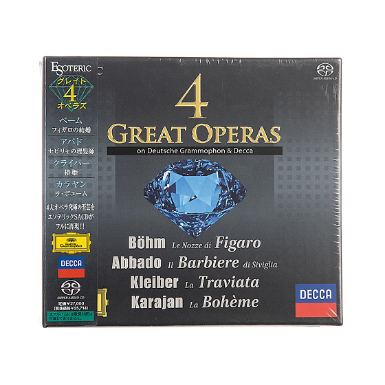 CD-диск Esoteric Various Artists - 4 Great Operas Blue 9CD-SACD - рис.0