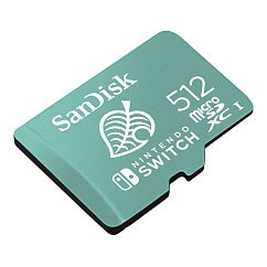 Карта памяти SanDisk Nintendo Switch microSDXC 512Gb Green