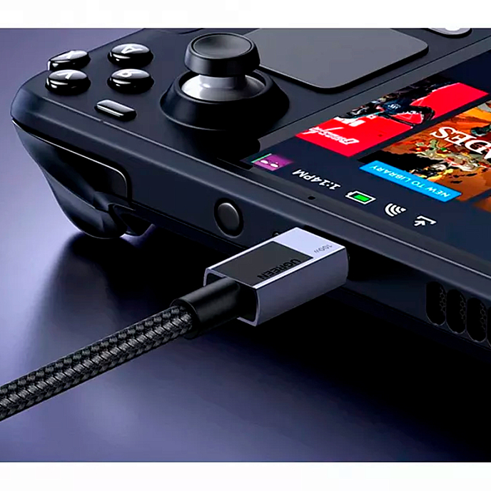 Кабель UGREEN L512 Black/Grey USB-C/USB-C 0.5m - рис.3