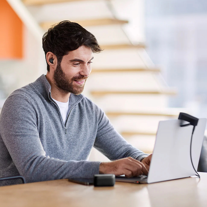 Беспроводные наушники Jabra Evolve2 Buds USB-A MS Stereo Black - рис.8