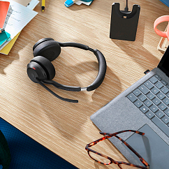 Гарнитура Jabra Evolve2 55 Link380a MS Stereo Stand Black