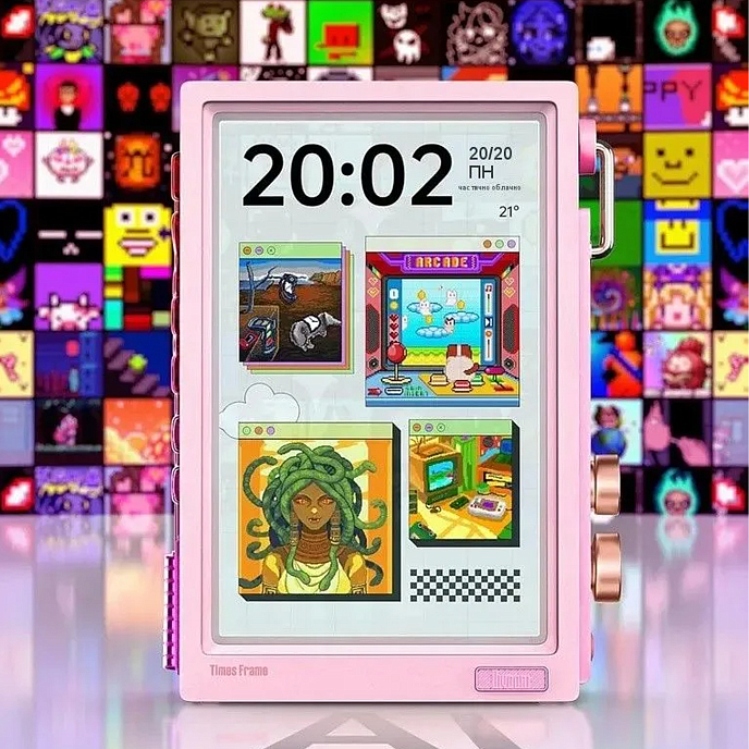 Портативная колонка Divoom Times Frame Pink - рис.2