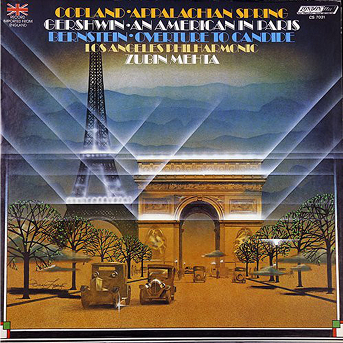 Пластинка Bernstein; Gershwin; Copland; Los Angeles Philharmonic Orchestra; Zubin Mehta - Overture 'Candide' An American In Paris Appalachian Spring - рис.0