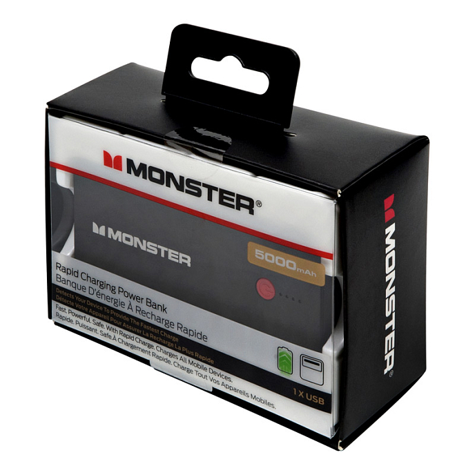 Внешний аккумулятор Monster Power Bank 5000mAh black - рис.5