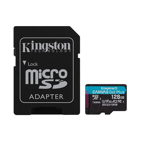 Карта памяти Kingston Canvas Go Plus 128Gb with adapter - рис.0