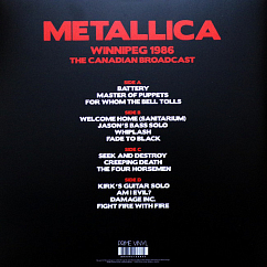 Пластинка Metallica - Winnipeg 1986 The Canadia Broadcast