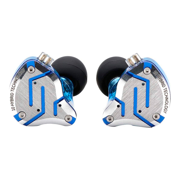 Наушники внутриканальные KZ ZS10 Pro Glare Blue without mic - рис.2