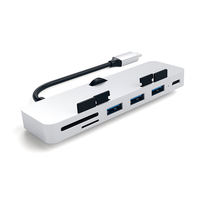 USB HUB Satechi Aluminum USB-C Clamp Hub for 24 iMac Silver - рис.5