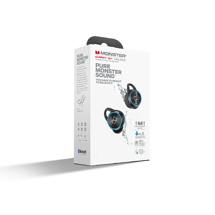Беспроводные наушники Monster Clarity 101 Airlinks Blue - рис.7