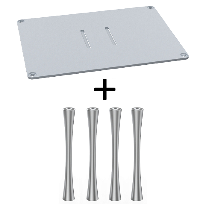 Стойка для Hi-Fi ddHiFi HS400 + SR150 x 4 Cool Gray/Silver - рис.0