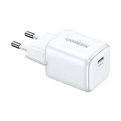 Сетевое зарядное устройство Ugreen CD318 20W USB-C PD GaN White