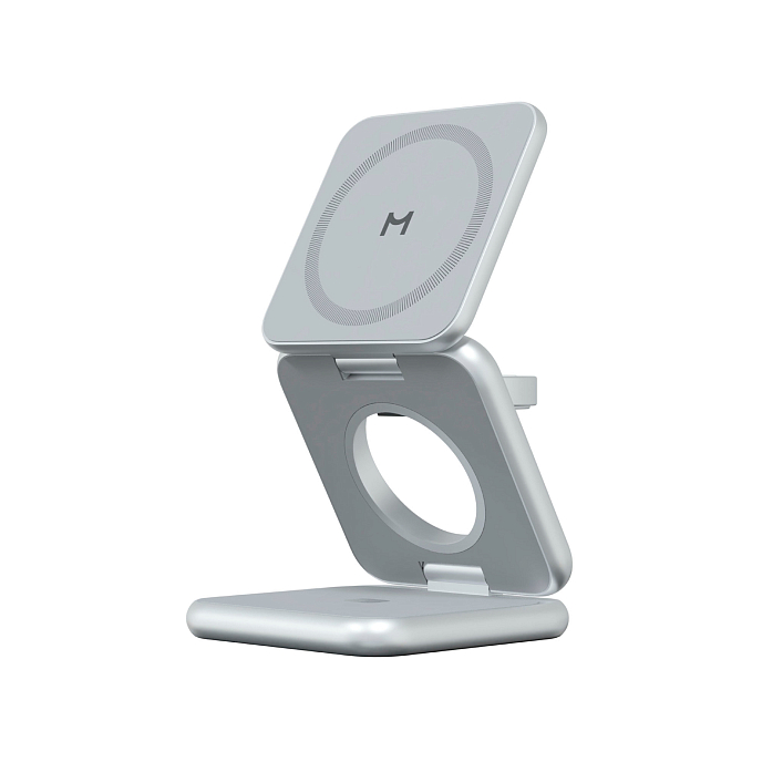 Беспроводная зарядка Magssory Fold Pro Silver - рис.0