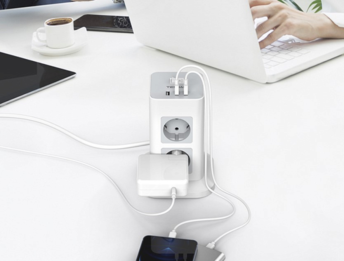 Сетевой фильтр Tessan TPS03-DE Black - рис.1