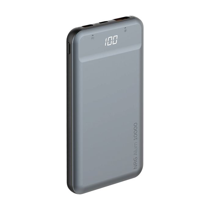 Внешний аккумулятор Deppa NRG Alum 10000 mAh Gray - рис.0