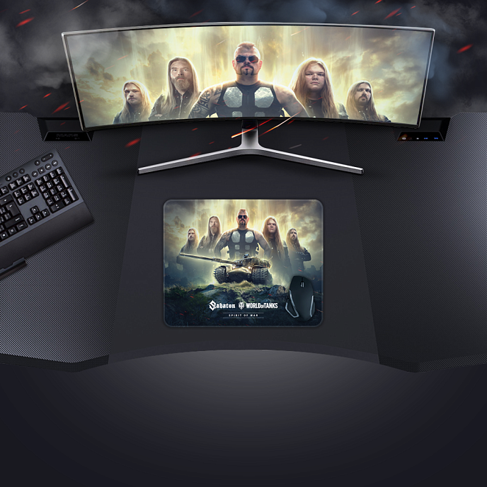 Коврик для мыши World of Tanks Sabaton Band Limited Edition Large - рис.2