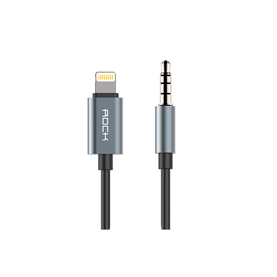 Кабель Rock Audio Cable AUX 3.5mm Lightning - рис.0