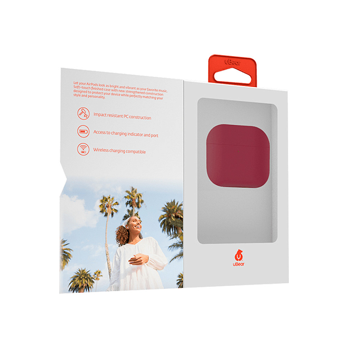 Чехол для Airpods uBear Touch Pro Case Airpods 3 Violet - рис.4